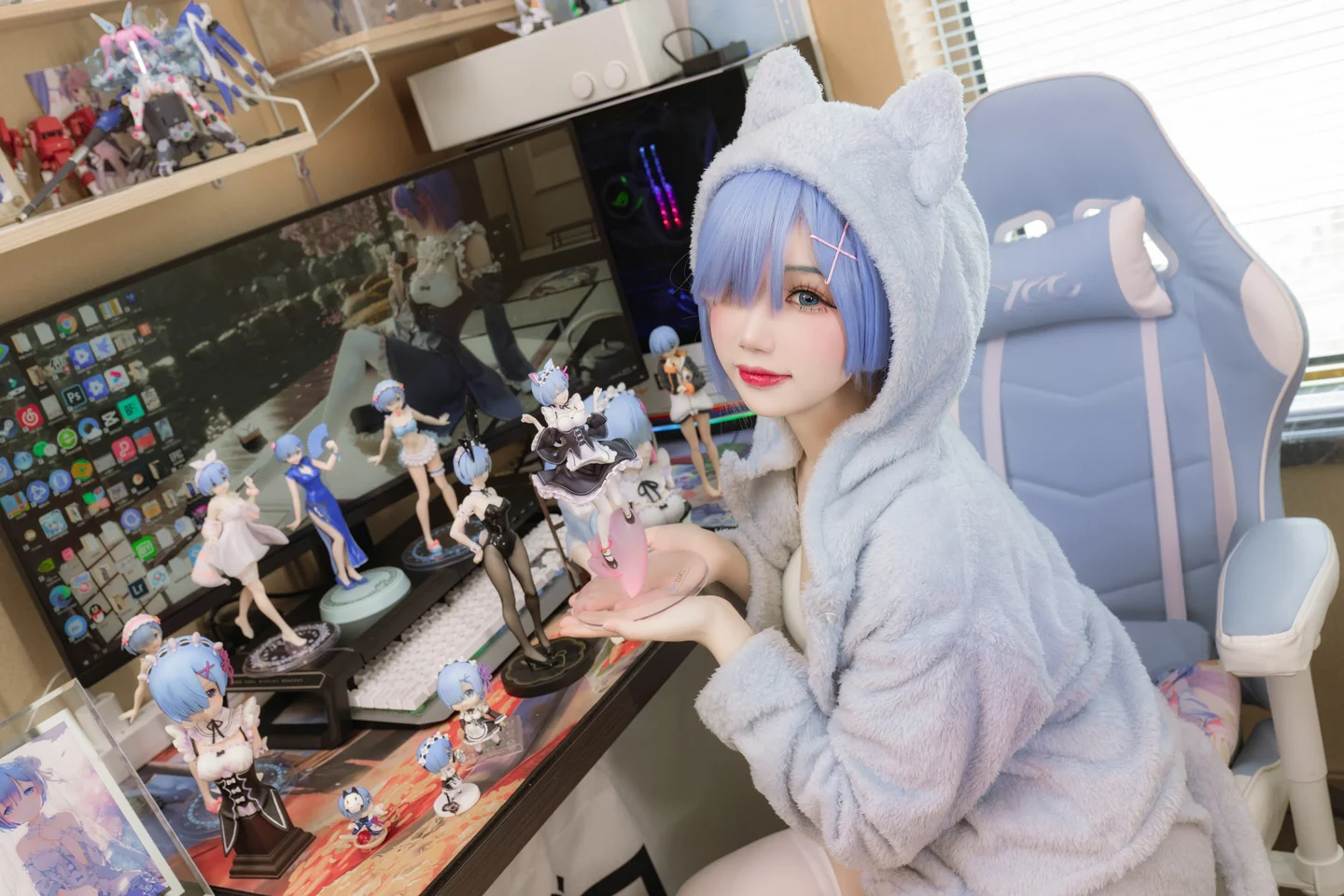 雪晴Astra - No.099 Re0：蕾姆猫 [13P-106MB] tg@simisebaisi 【丝足阁】007.webp